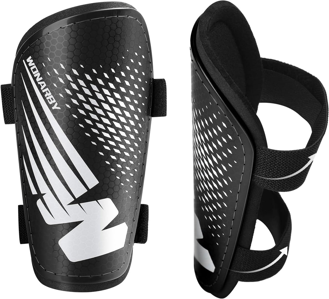 Schienbeinschoner Kinder Fussball Shin Pads - Fussball Ausstattung Mit Verstellbarem Klettverschluss