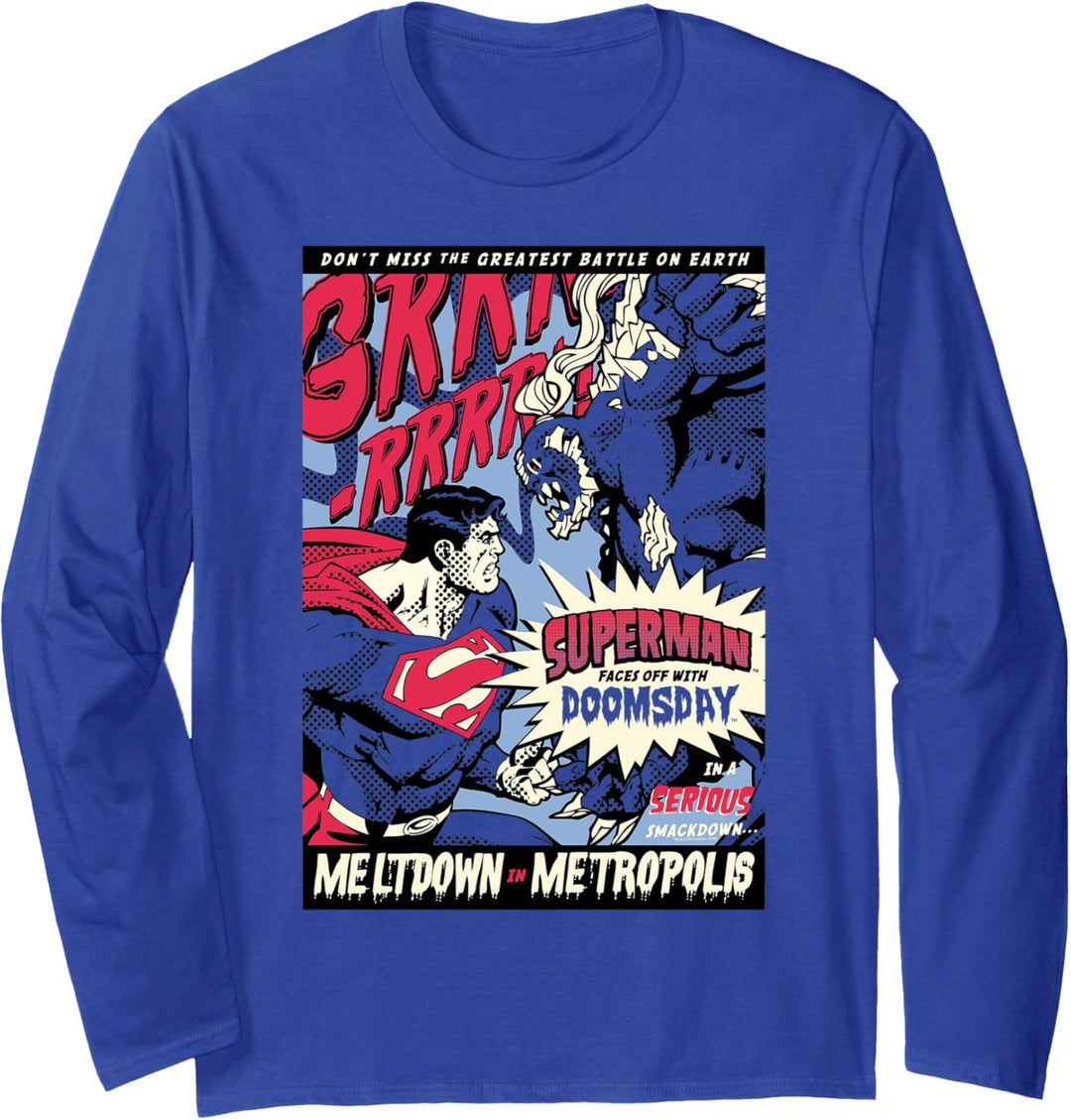 Superman Meltdown Langarmshirt
