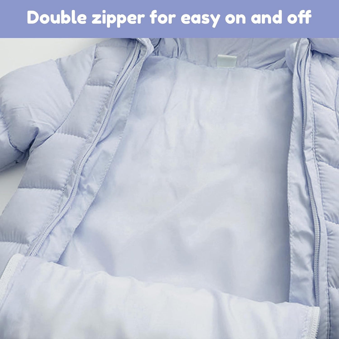 JiAmy Baby Schneeanzüge Winter Overall Strampler Mit Kapuze Outfits Bär Jungen Mädchen Spielanzug He