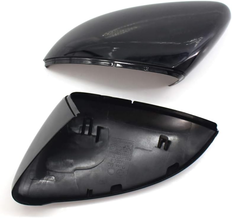 GSRECY Rückspiegel Abdeckkappen Kompatibel mit Golf 7 Mk7 7.5 GTI Gtd R L E-Golf 2013-2017 (Schwarzg