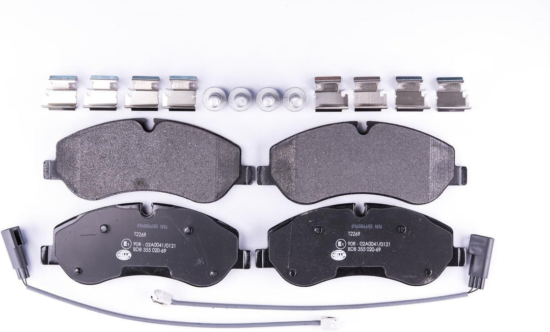 HELLA PAGID 8DB 355 020-691 Bremsbelagsatz - T2269 - Dicke/Stärke: 17mm - Bremssystem: TRW - inkl. V