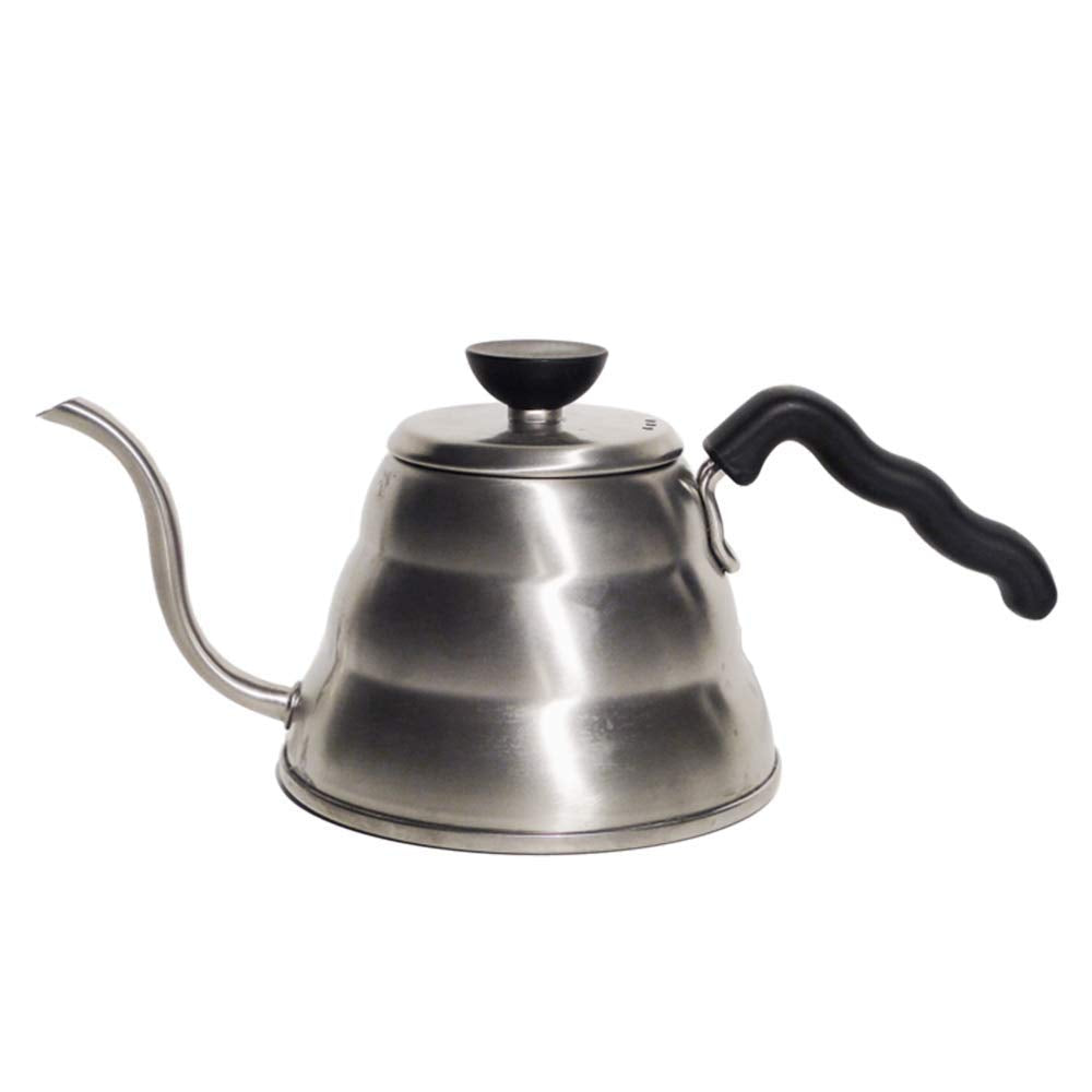 Hario Buono Wasserkocher 1.0 Liter / V60 Coffe Drip Kettle 1.0 Litres, M M Stainless Steel, Silver,