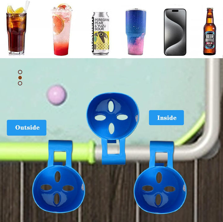 4 Stücke Getränkehalter Poolrand, Pool Becherhalter, Poolside Getränkeregal, Getränkehalter Pool, Zu
