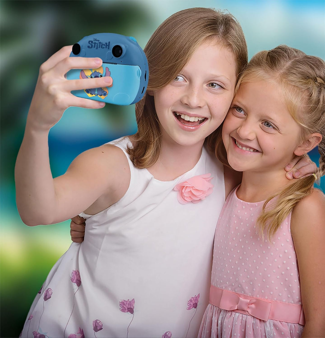 Lisciani - DISNEY Sofortbildkamera von Stitch - Für Kinder ab 6 Monaten - Fotos sofort drucken und t