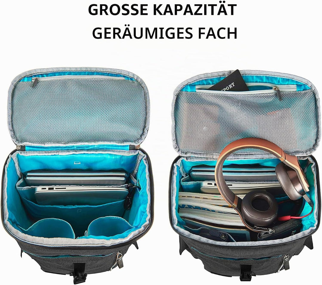 KROSER Laptop Rucksack 17,3 Zoll Damen Herren Schultasche Tagesrucksack Wasserabweisend Grosse Gepäc