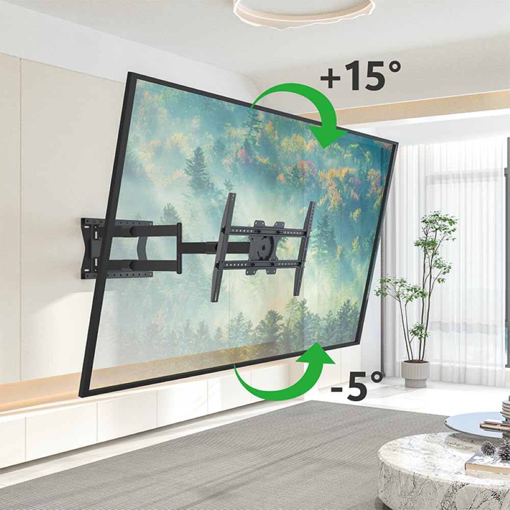 XTRARM TiTon 100 cm Wandabstand TV Wandhalterung, Langer Schwenkarm, neigen, schwenken, rotieren, au