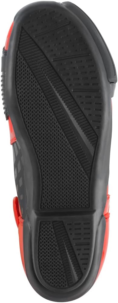 Bogotto Donington Motorrad Stiefel, schwarz/rot, 47 Schwarz Rot 47 EU, Schwarz Rot 47 EU