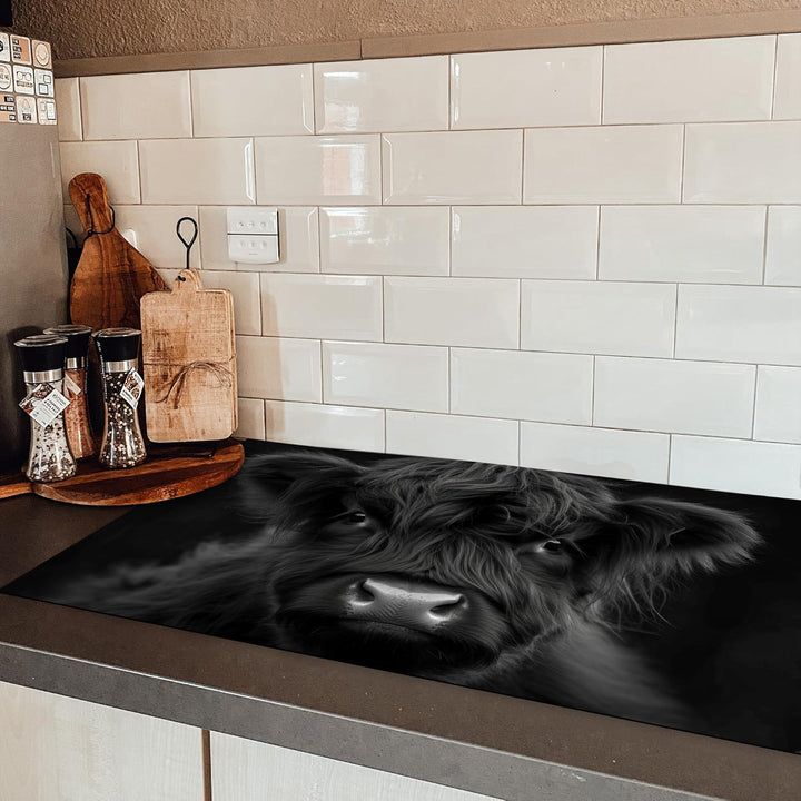 Herdabdeckplatte 90x52 cm Einteilig Induktionsmatte Küche Abdeckung Ceranfeld Herd Abdeckplatte Deko