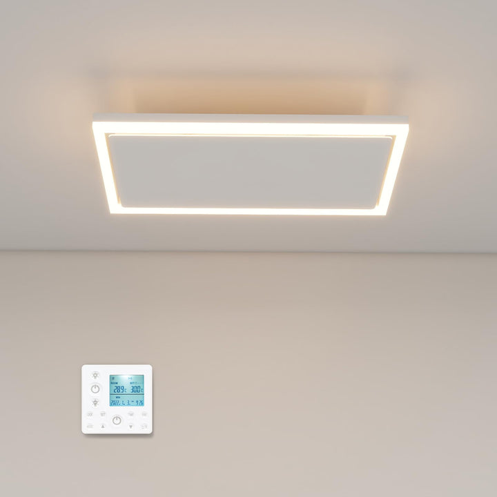 Infrarotheizung Deckenmontage 790 Watt, Infrarot Deckenheizung mit LED Licht Beleuchtung, Deckenheiz