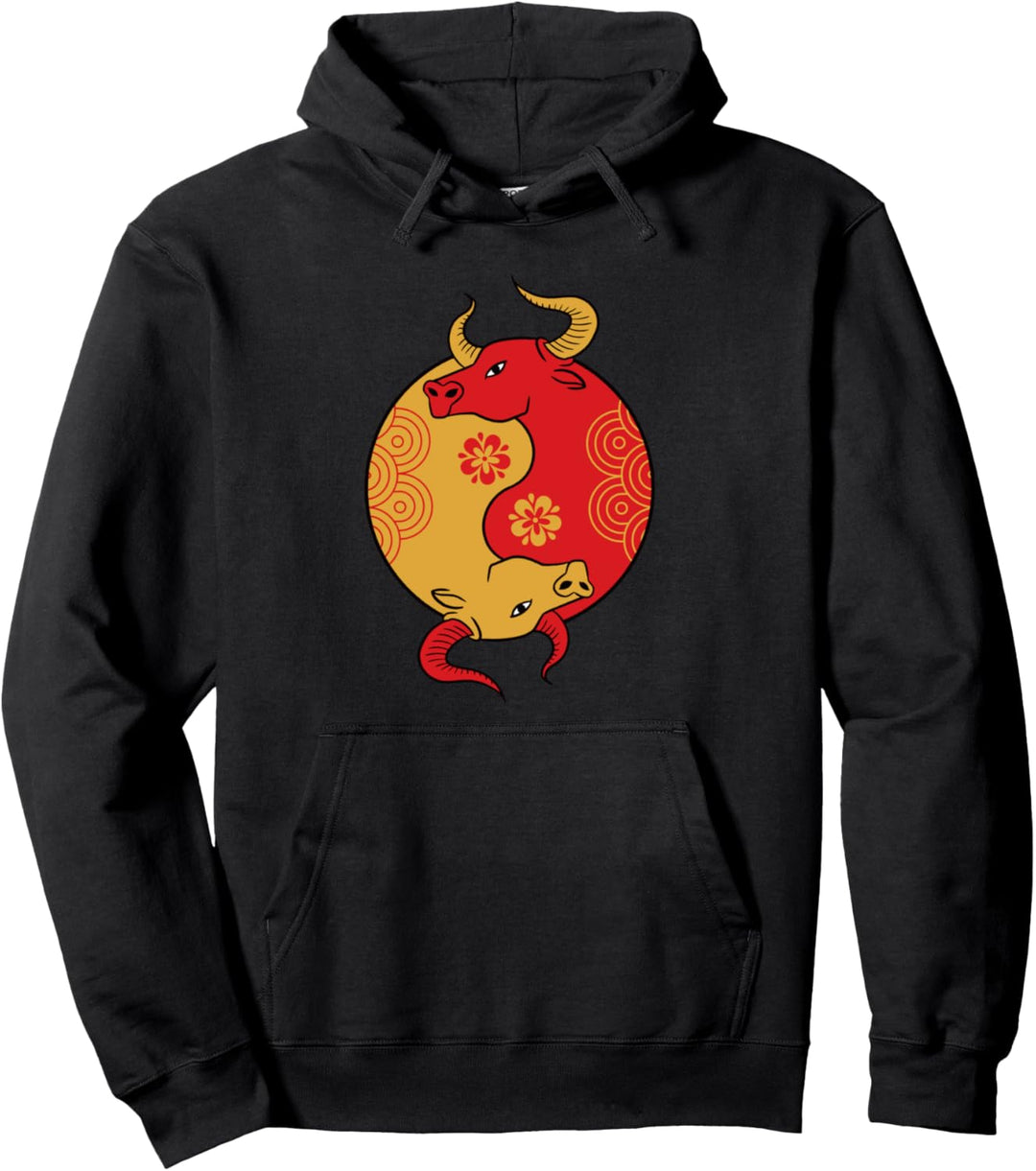 Chinesisches Neujahr 2021 - Jahr des Ochsen Pullover Hoodie