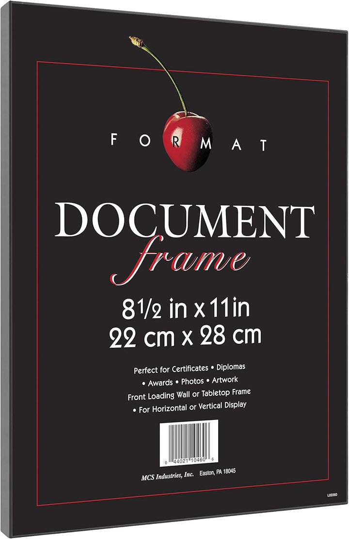 MCS Black Format Frame - 8.5x11 (40957), Plastik, schwarz, 22.097999999999999 x 1.524 x 28.447999999