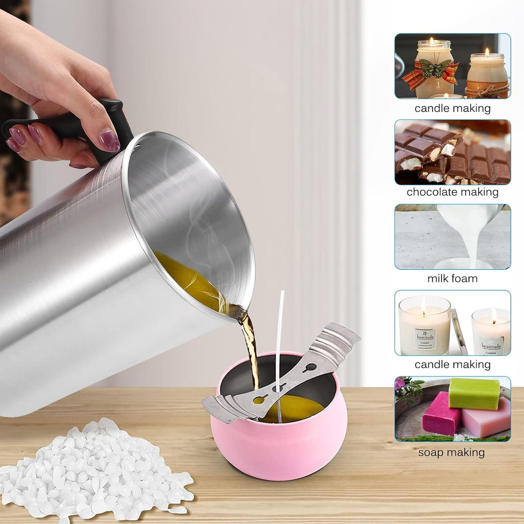 Schmelztopf für Kerzen, Wachs-Guss, aus Aluminium, Werkzeug für Kerzenhandwerk, Giessbecher, für Hei