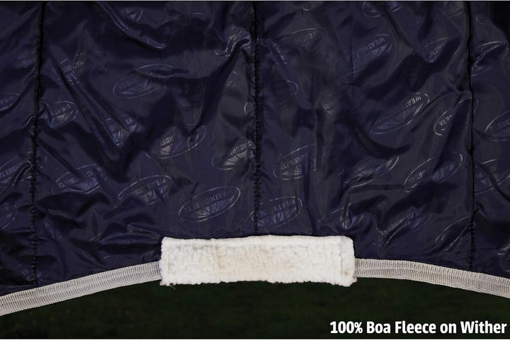 Weatherbeeta Comfitec Essential Combo Hals Schwer Navy/Silber/Rot 4ft Navy Silver Red, 4ft Navy Silv