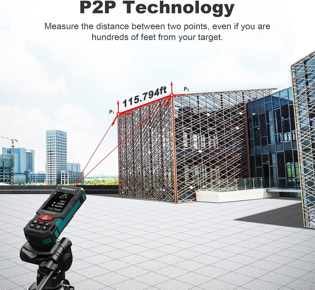 MiLESEEY S7 Professional Laser Entfernungsmesser mit Kamera,Messbereich 100m,P2P-Technologie,IP65,±