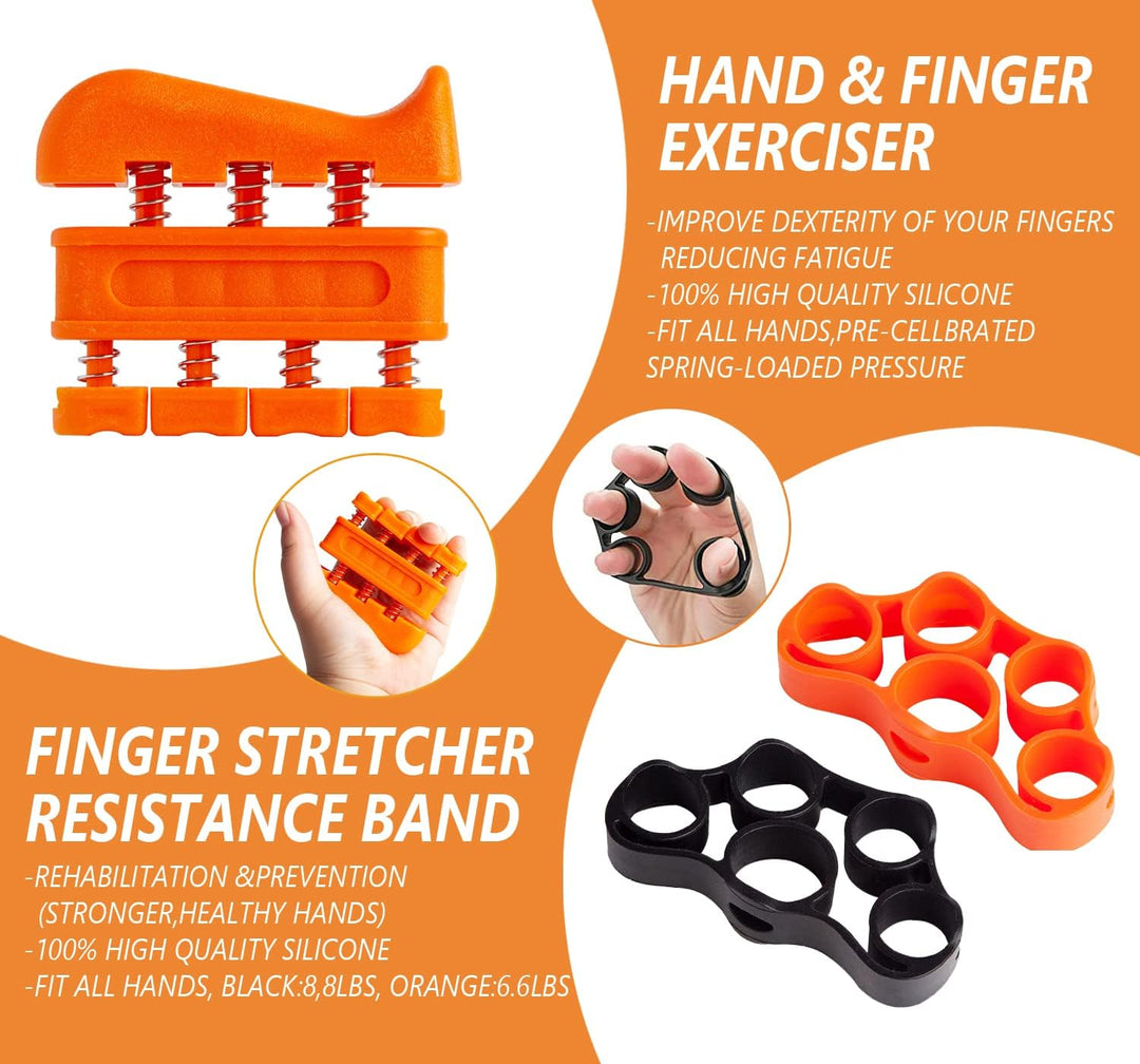 Handtrainer Unterarmtrainer Fingerhantel Unterarm training 10er Pack, Armtrainer, Lippenform Hand Gr