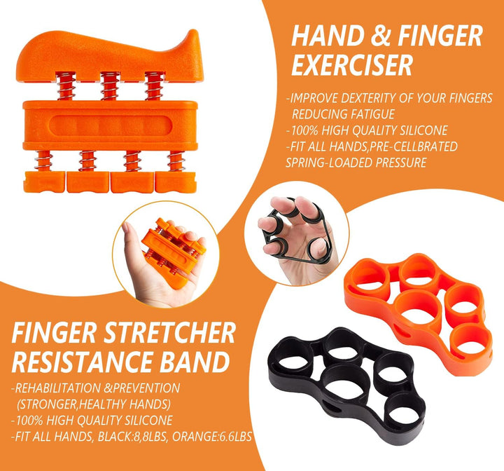 Handtrainer Unterarmtrainer Fingerhantel Unterarm training 10er Pack, Armtrainer, Lippenform Hand Gr