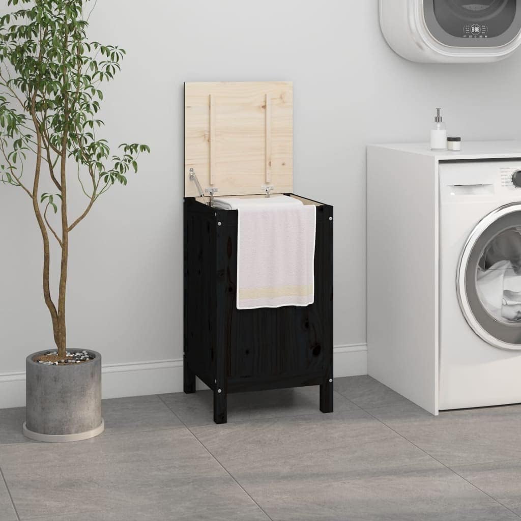 vidaXL Wäschetruhe Wäschekorb Wäschebox Wäschetonne Holztruhe Wäschebehälter Sammler Korb Box Wäsche