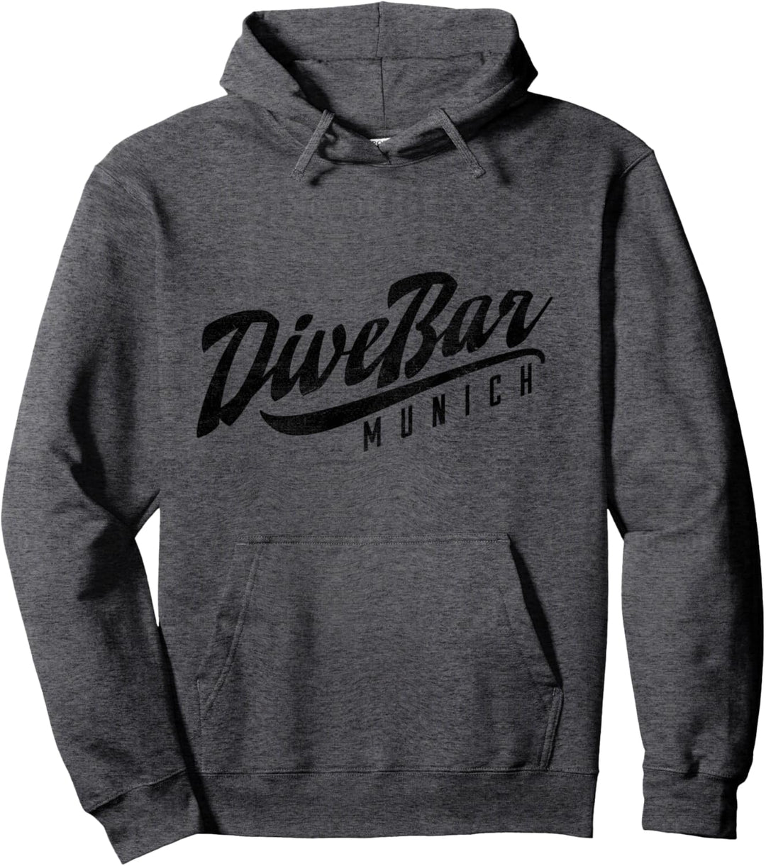DiveBar Munich Retro Schwarz Pullover Hoodie