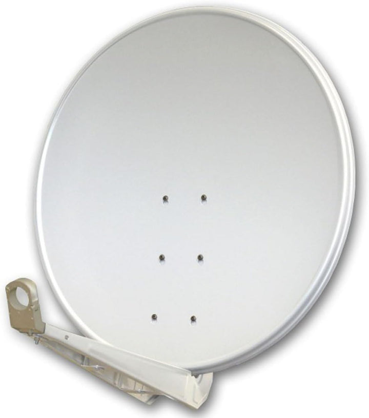 Premium X DELUXE100 Satellitenantenne 100 cm Aluminium in Hellgrau Offset Antenne HDTV 3D 4K Deluxe