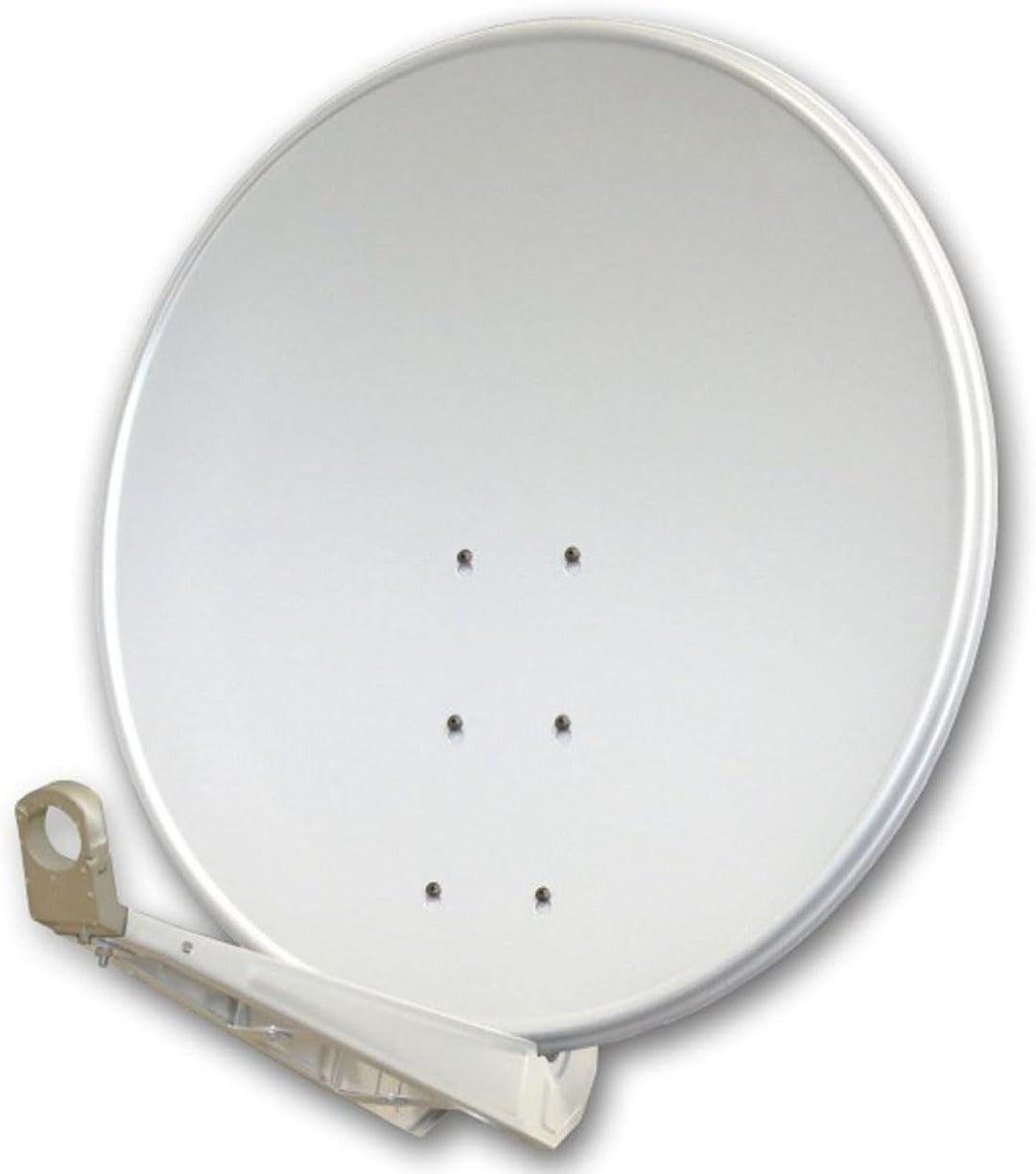 Premium X Deluxe SAT Anlage für 4 Teilnehmer 100cm Satellitenantenne ALU Hellgrau mit Quad LNB inkl.