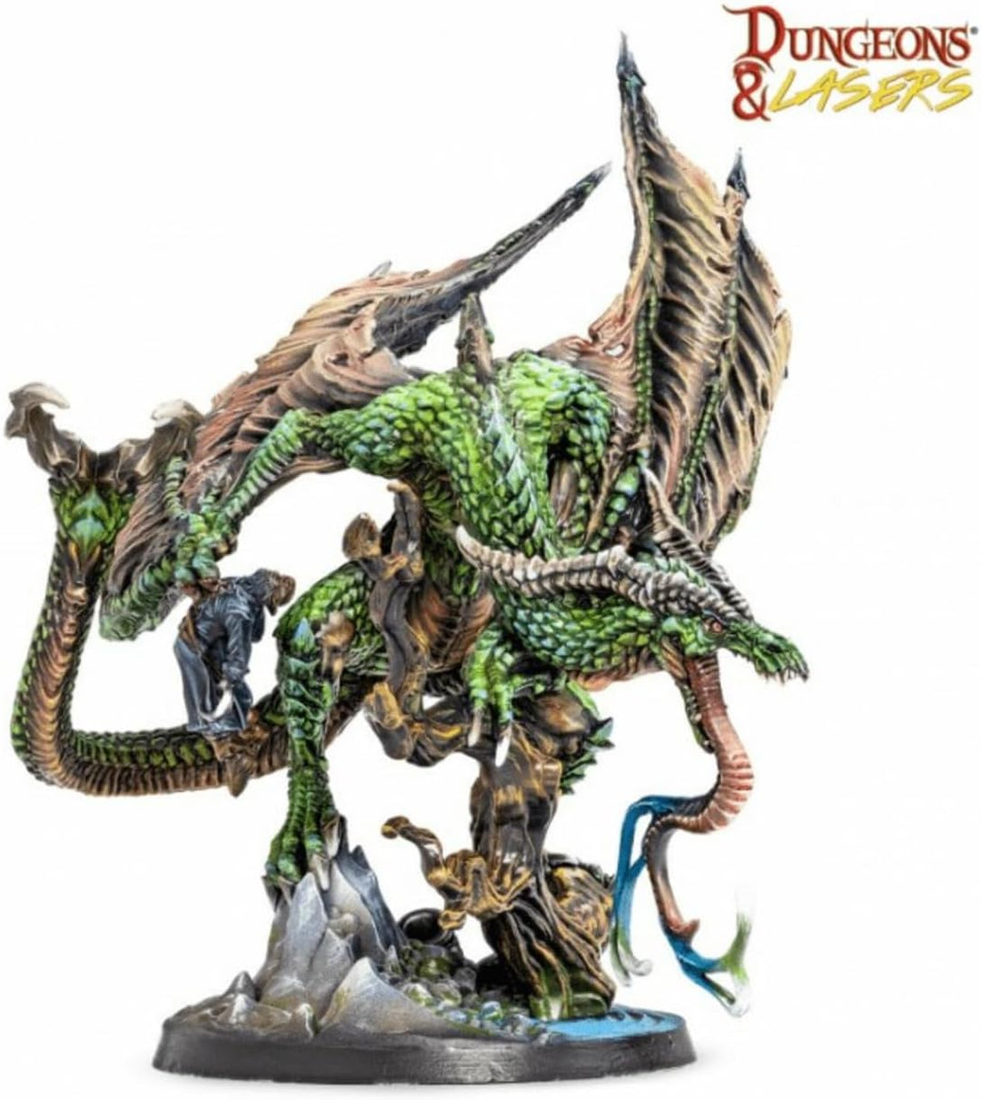 Dungeons &amp; Lasers: Wyvern – 1 Miniatur mit malerischer Basis – DND-Figur für Tisch-RPG-Spiele 5E kom