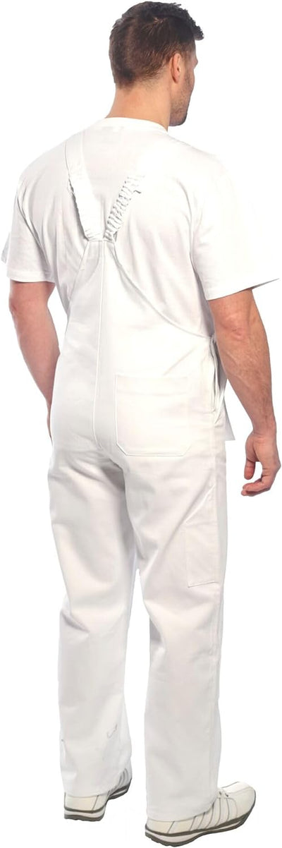 Portwest Maler-Latzhose Bolton, Grösse: XXXL, Farbe: Weiss, S810WHRXXXL 3XL Weiss, 3XL Weiss