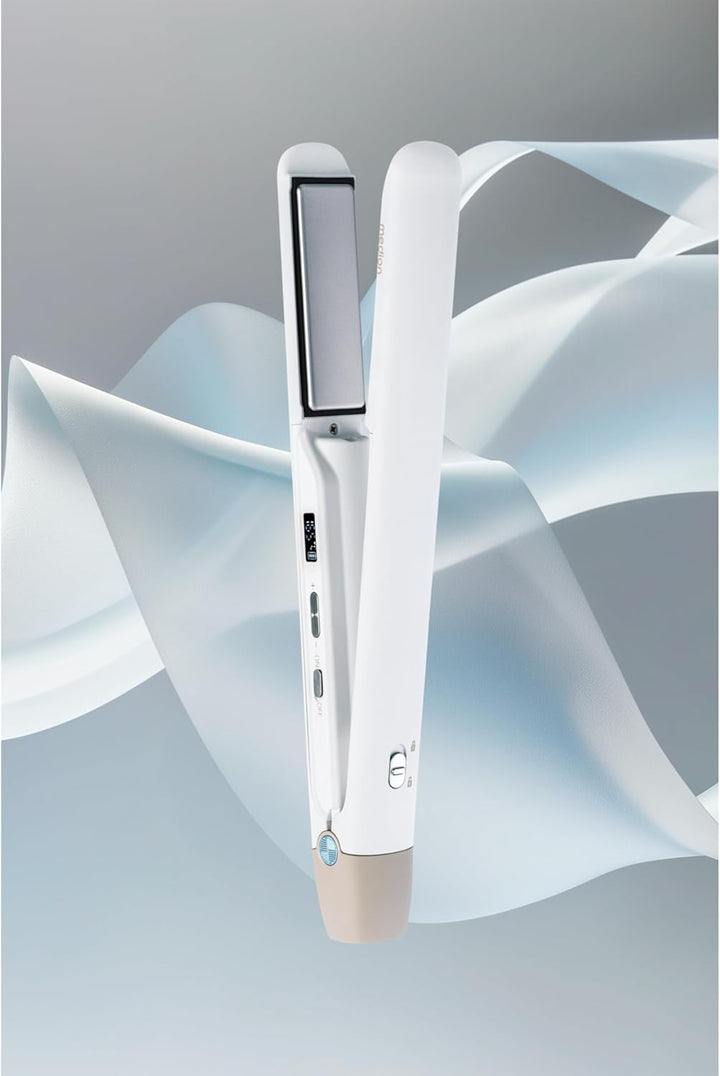 MEDION Glätteisen HS2 (kabellos, Display, 5 regelbare Hitzestufen, 165° bis 210°, breite flexible Ke