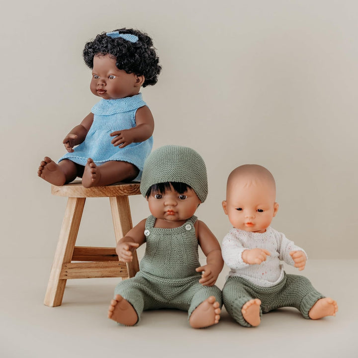 Miniland 31035 - Baby asiatischer Junge Tüte - ohne Unterwäsche, 32 cm ASIATISCHER JUNGE 32CM, ASIAT