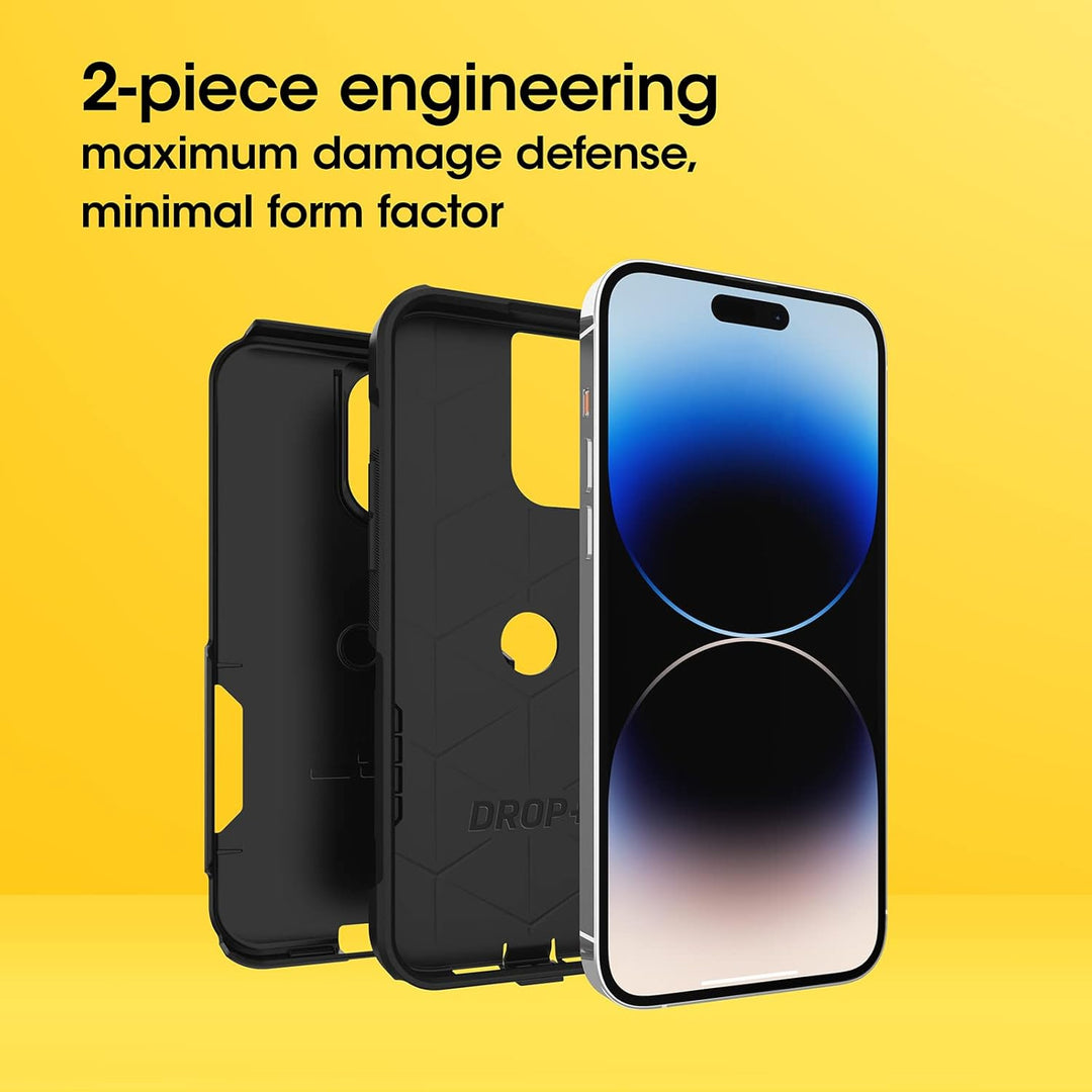 OtterBox Commuter-Serie für iPhone 14 Pro Max (nur) – Schwarz, 77-88444 Commuter Serie Schwarz, Comm