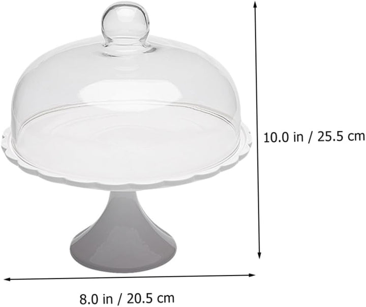 Glas Tortenplatte Mit Deckel Footed Cake Plate mit Kuppel Keramik Dessert St?nder mit Glas Dome Deck