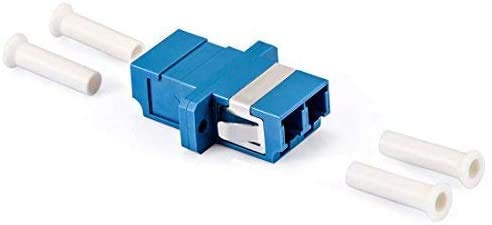 Elfcam® - Glasfaser Adapter, LWL Adapter/Kupplung LC/UPC auf LC/UPC Single-Mode Duplex, 5 Stück