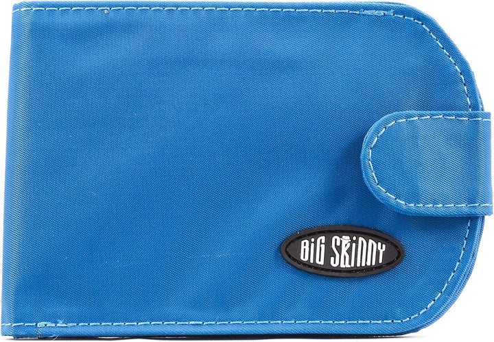 Big Skinny Damen Taxicat Bi-Fold Slim Wallet für bis zu 25 Karten Ozeanblau, Ozeanblau