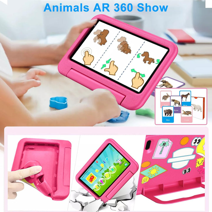 ZIOVO 2026 Neueste Kinder Tablet 7 Zoll mit 10GB RAM+64GB ROM/TF 2TB, 2.4G+5G WLAN 6, Octa-Core, Fac