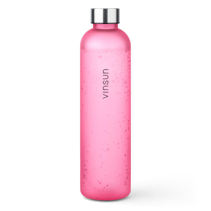 VINSUN Trinkflasche 650ml, 1000ml, 1500ml - auslaufsicher, Kohlensäure geeignet, BPA frei, Tritan -