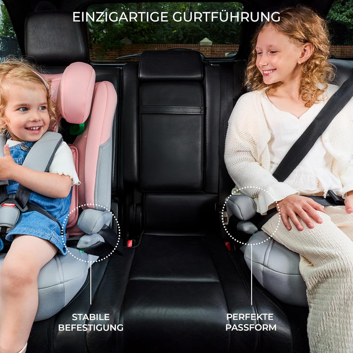 Kinderkraft I-COMFY, Autositz, Für Kinder, Reguliert (76-150cm), Verstellbare Rückenlehne, 5-Punkt-S