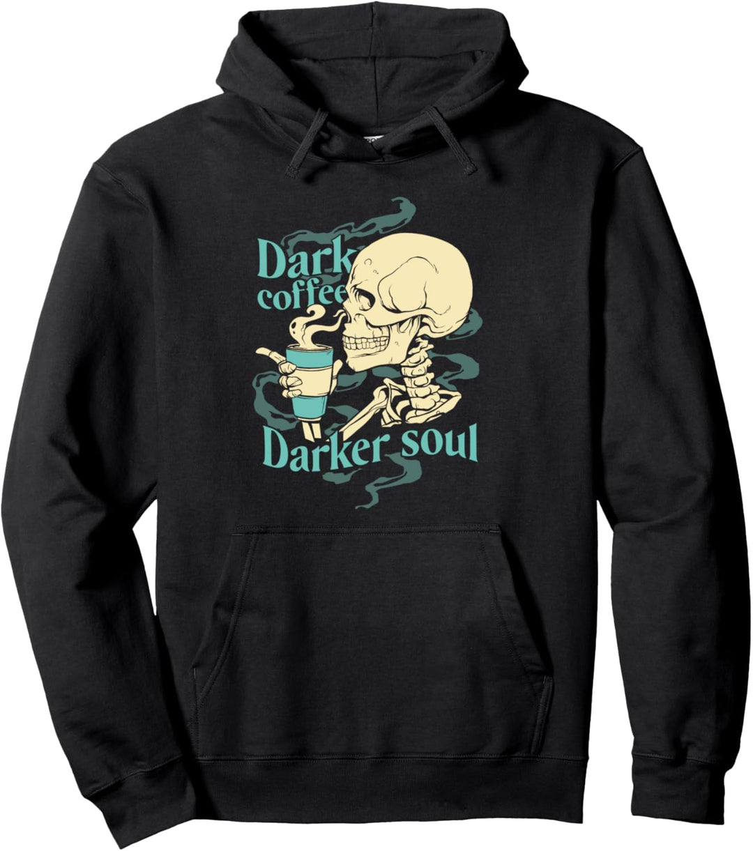 Skelett Dark Coffee Dark Soul Pullover Hoodie