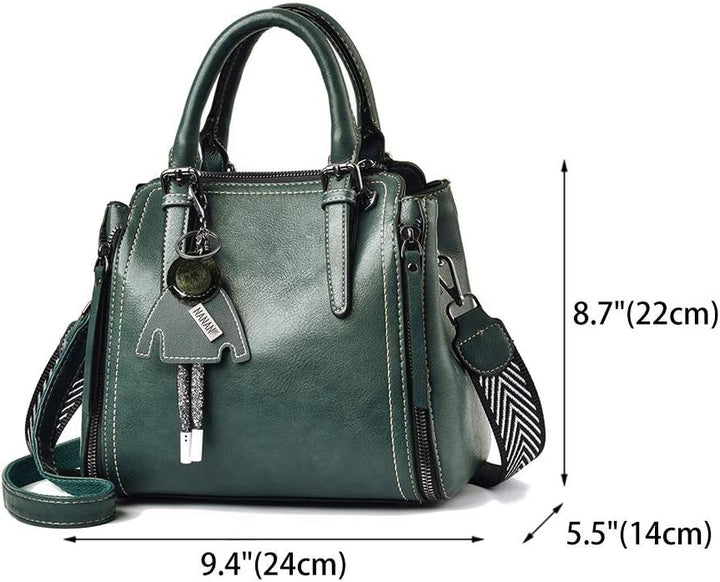 BUKESIYI Damen Tasche Umhängetasche Handtasche Frauen Klein Schultertasche Weekender Lack PU Leder C