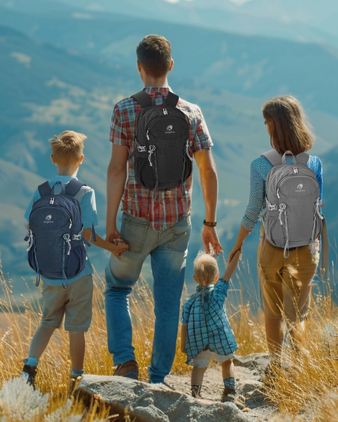 20L Klein Wanderrucksack Damen Herren, Leicht Tagesrucksack mit Rückenbelüftung 3D Air Mesh, Daypack