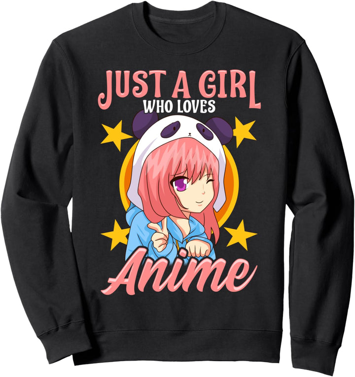 Cute & Funny Just A Girl Who Loves Anime Sweatshirt