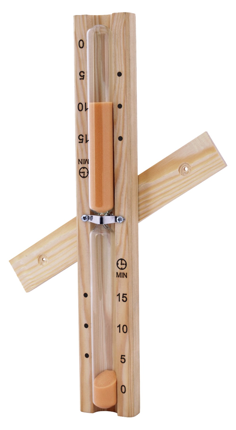 Well Solutions Sanduhr 15 Minuten aus Nadelholz, Timer, Saunauhr