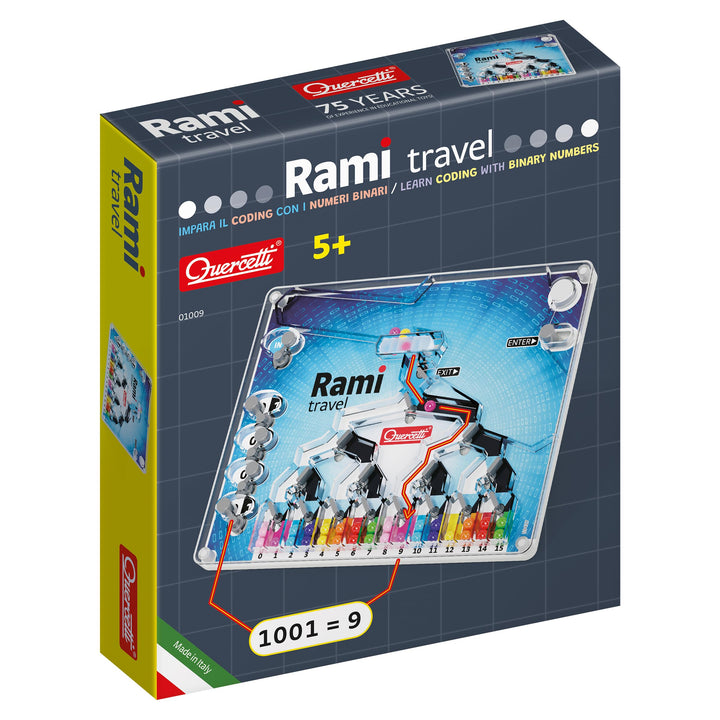 Quercetti Rami Travel, Innovatives Spielzeug für Kinder 5 Jahre, fördert Computational Thinking & Lo