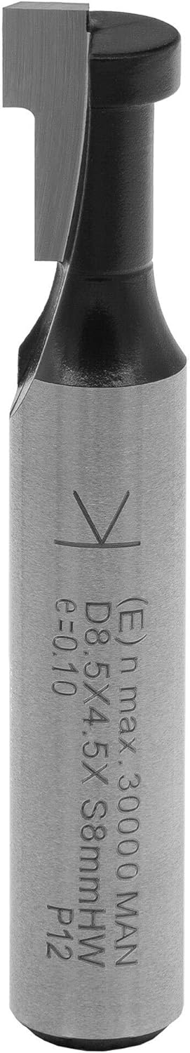 ENT 17735 T-Nutfräser M5 HW, Schaft (S) 8 mm, Durchmesser (D1) 8,5 mm, D2 5,6 mm, NL1 7,0 mm, NL2 4,