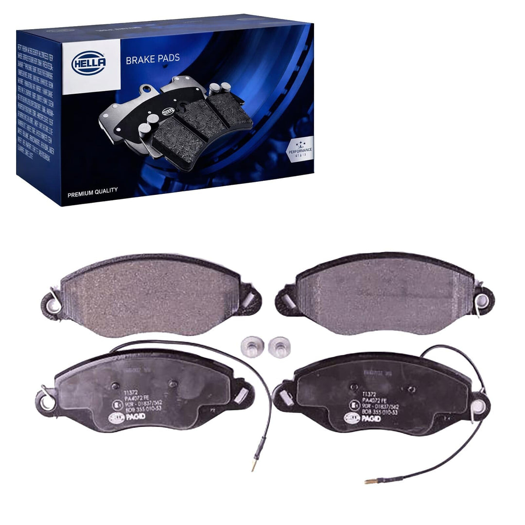 HELLA PAGID 8DB 355 010-531 Bremsbelagsatz - T1372 - Dicke/Stärke: 17.7mm - Bremssystem: Bosch - mit