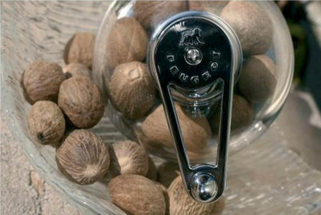 PEUGEOT - Muskatmühle Tidore 11 cm - Mit Aufbewahrungsfach - Aus Acryl - Transparent, 11 cm