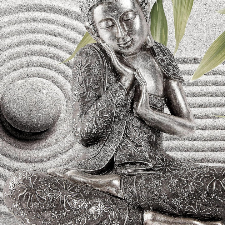 Runa Art Wandbilder Buddha Feng Shui 5 Teilig Bild auf Vlies Leinwand Deko Wohnzimmer Schlafzimmer R