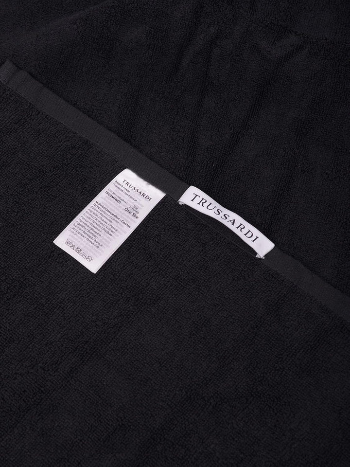 Trussardi Strandtuch für Schwimmbad oder Spa, Baumwollschwammstoff mit Logo, 170 x 90 cm (ungefähr),