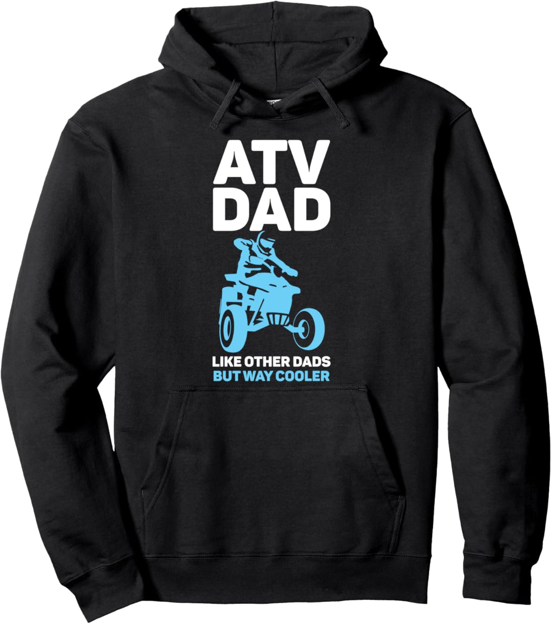 ATV Quad Papa Papa Vater Vintage Pullover Hoodie