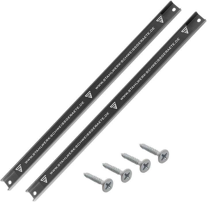STAHLWERK 2 x Magnetleiste MWZ-18 ST 18" | 45 cm Werkzeugleiste | Magnetschiene | Messerleiste | Mag