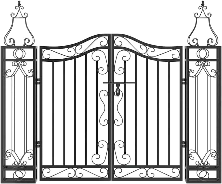 vidaXL Gartentor, Tor für Garten Terrasse, Zauntor mit Bolzenverriegelung, Eisentor Metalltor Aussen