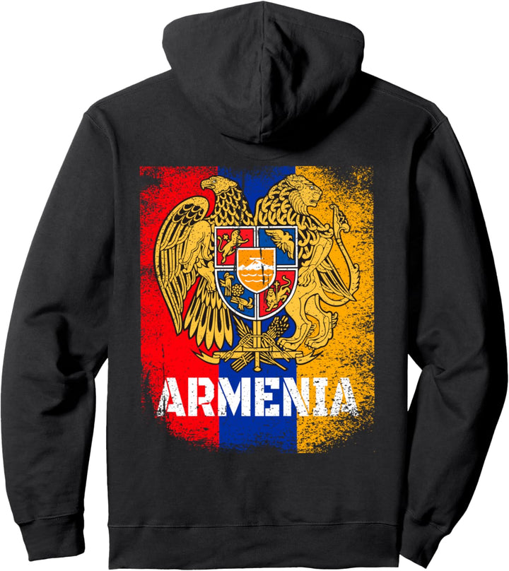 Armenien-Flagge, Vintage-Stil, Armenien, Hayastan Armenien Pullover Hoodie